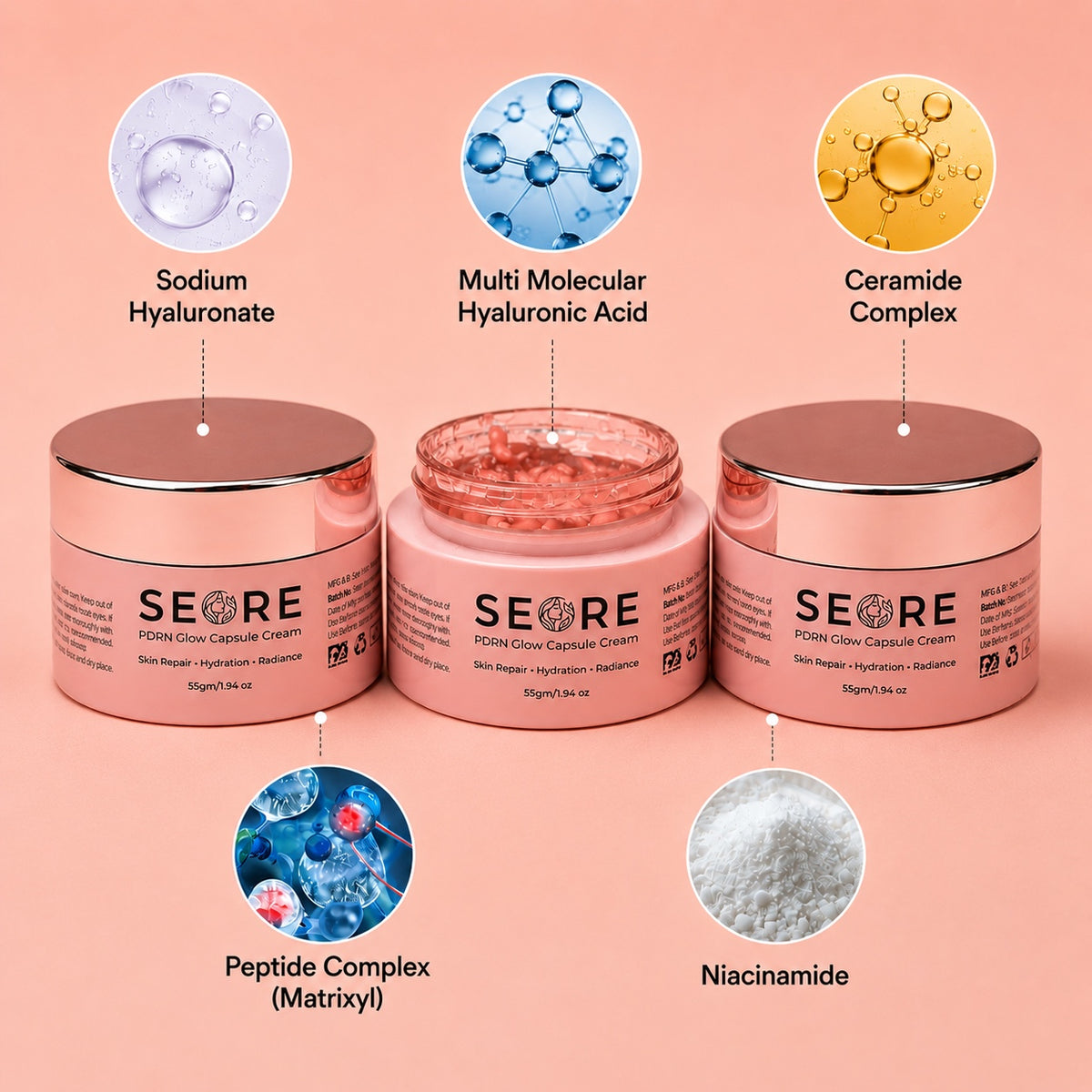 SEORE PDRN Glow Capsule Cream + Get 1 Jelly Sheet Mask Free |