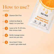 SEORE Hyaluronic Acid + Vitamin C Jelly Sheet Mask | Pack of 2