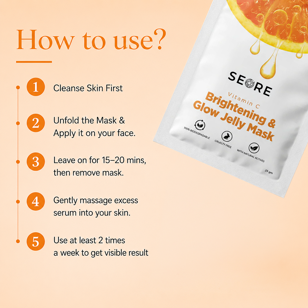 SEORE Jelly Sheet Mask | Combo Pack of 4