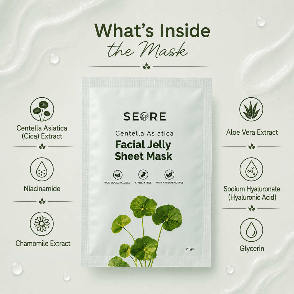 SEORE Centella Asiatica Facial Jelly Sheet Mask