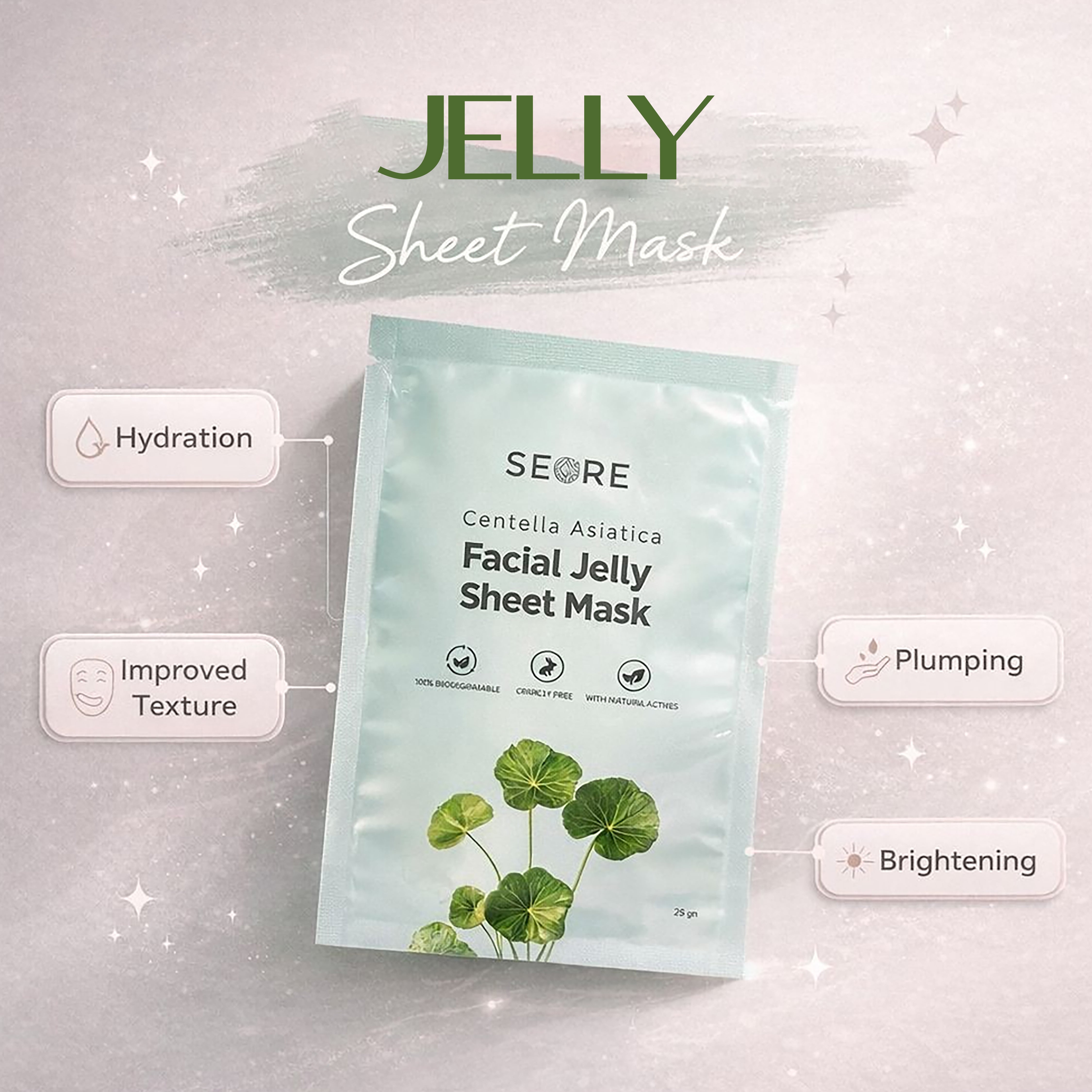 SEORE Jelly Sheet Mask | Combo Pack of 4 |