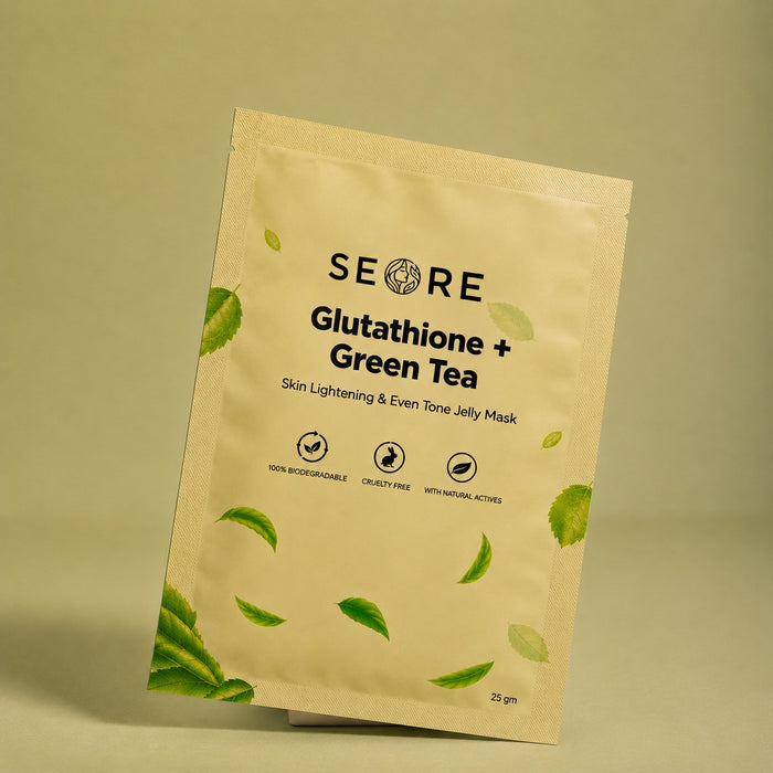 SEORE Glutathione + Green Tea Skin Lightening & Even Tone Jelly Mask