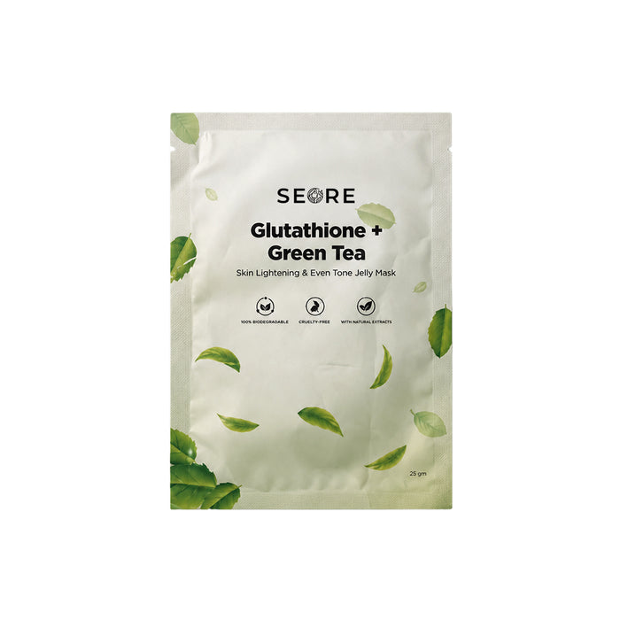 SEORE Glutathione + Green Tea Skin Lightening & Even Tone Jelly Mask
