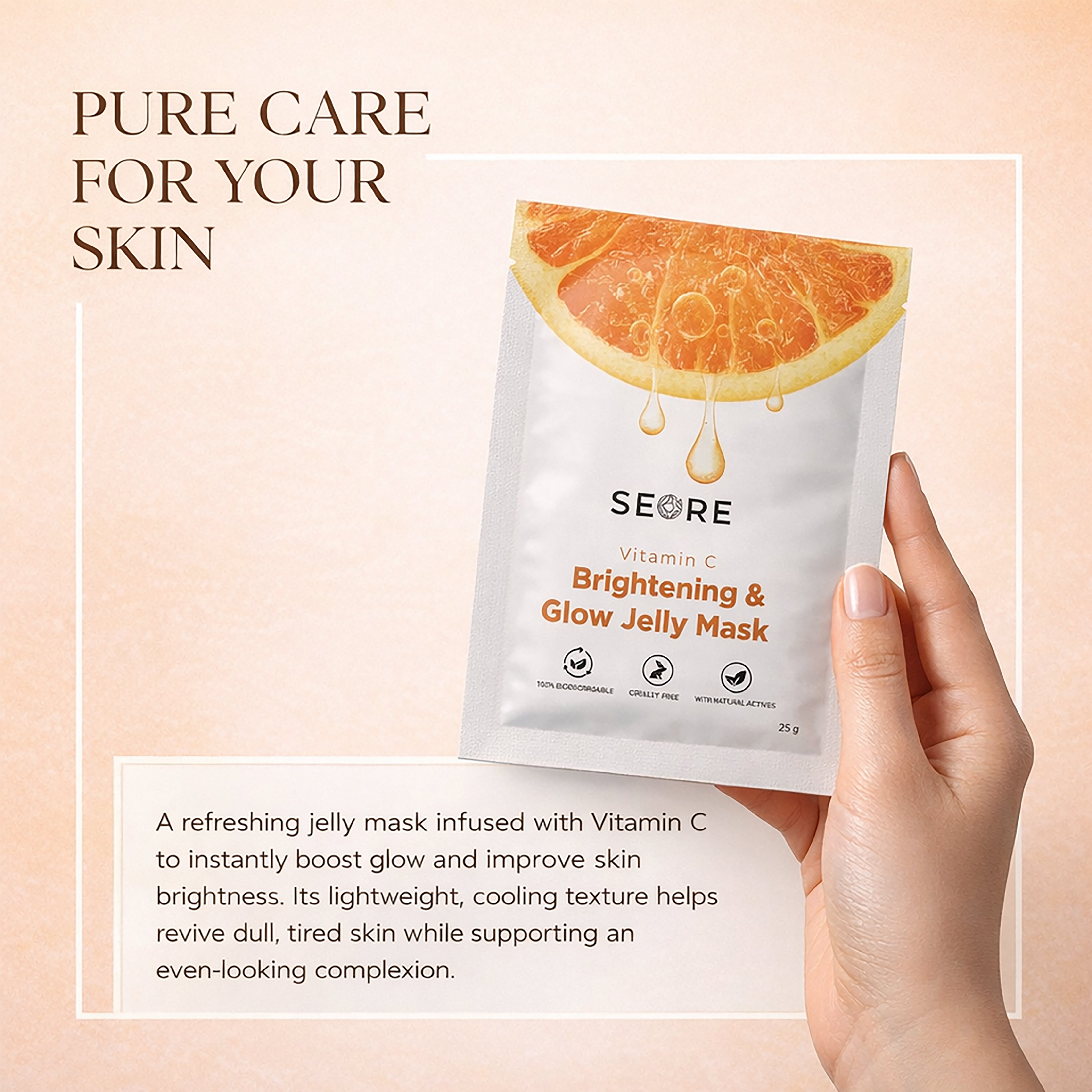 SEORE  Vitamin C Brightening & Glow Jelly Mask