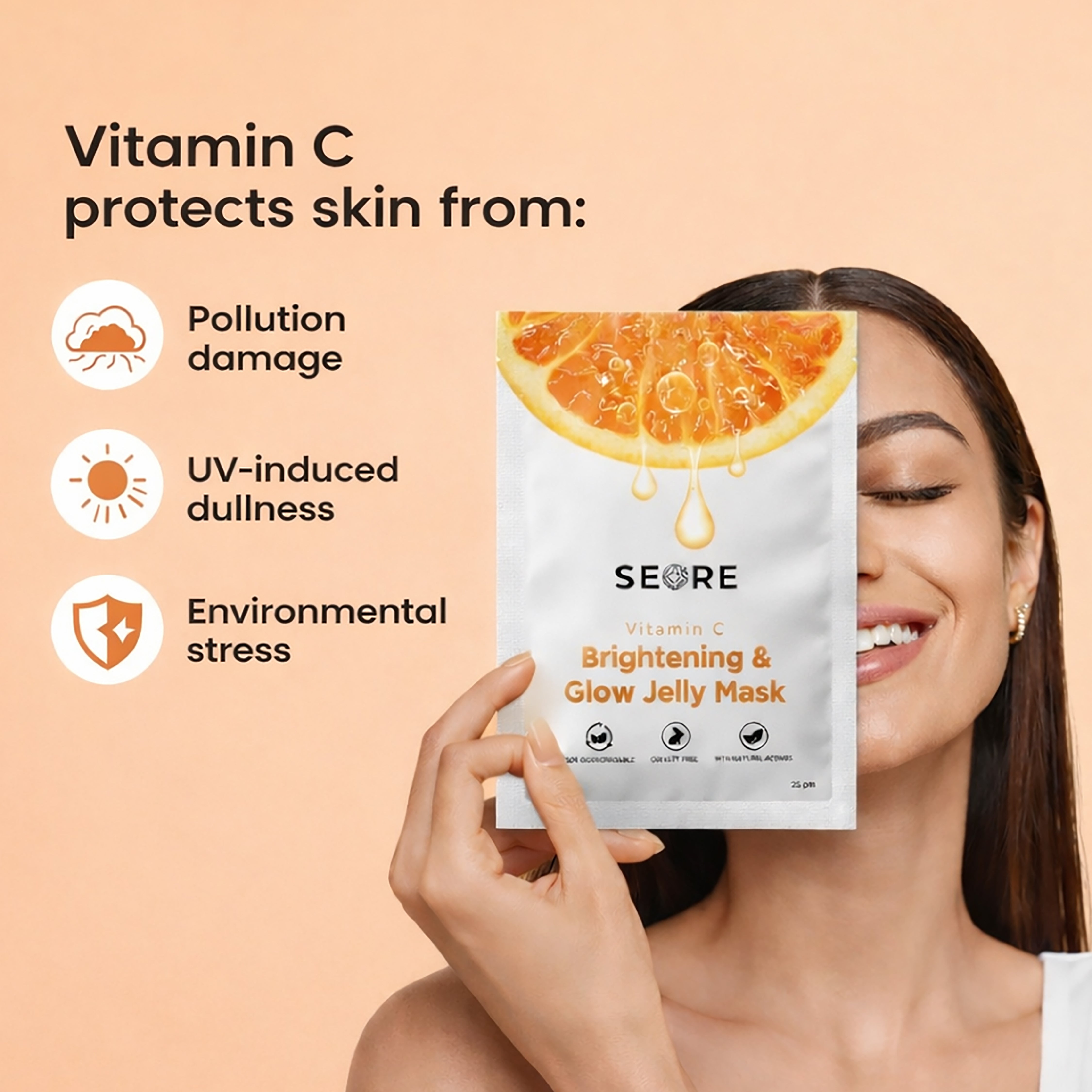 SEORE  Vitamin C Brightening & Glow Jelly Mask