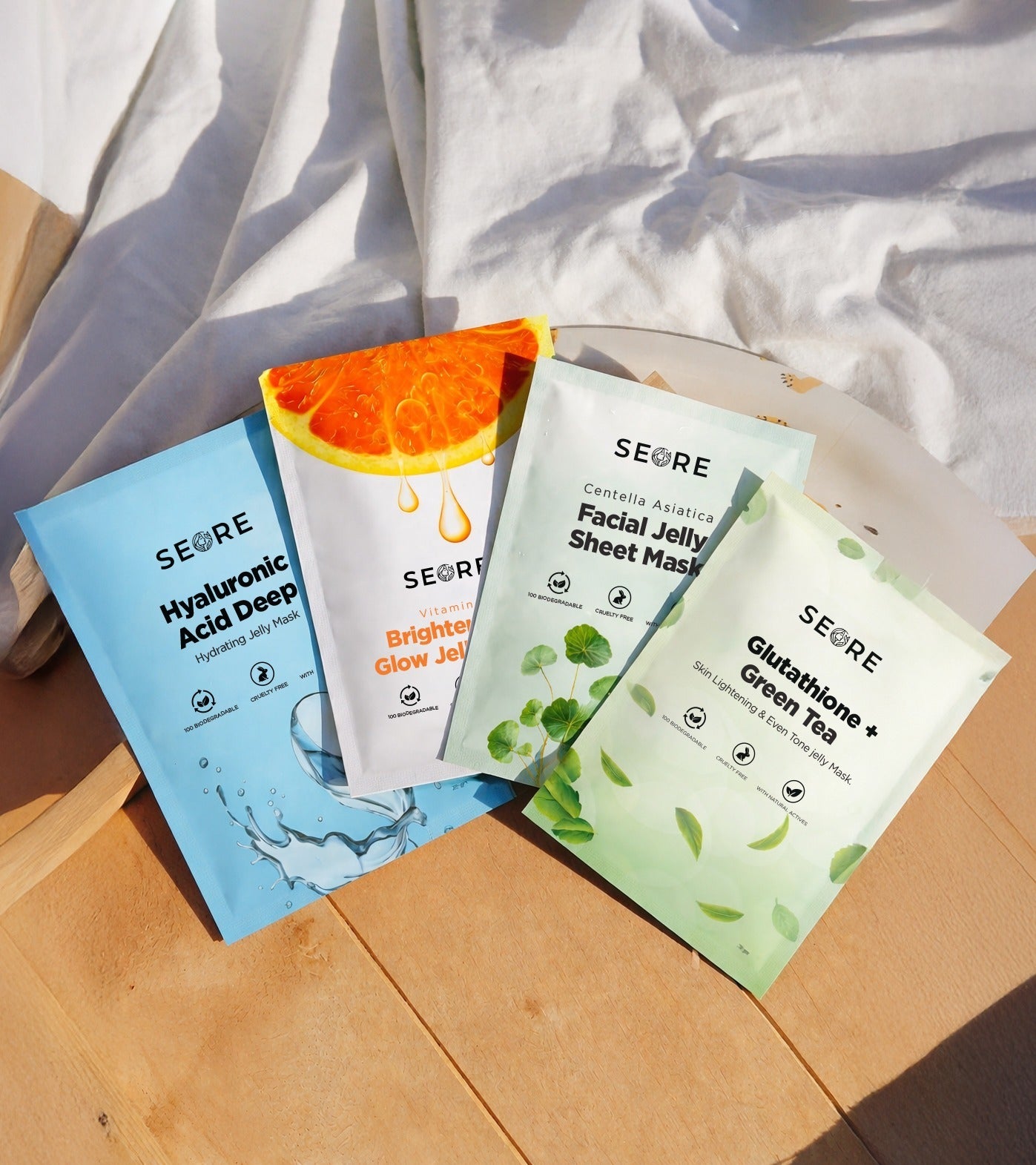 SEORE Jelly Sheet Mask | Combo Pack of 4 |