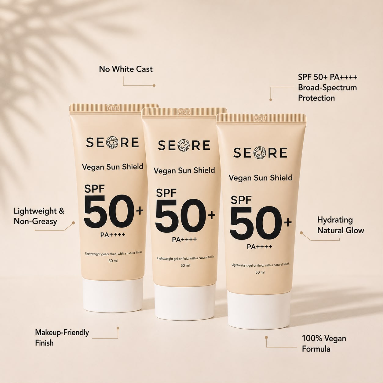 SEORE Vegan Sun Shield SPF 50+ PA++++ Sunscreen