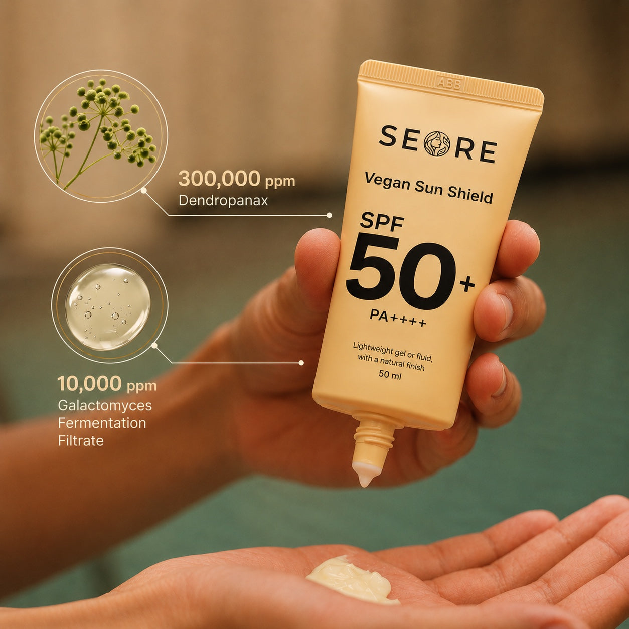 SEORE Vegan Sun Shield SPF 50+ PA++++ Sunscreen