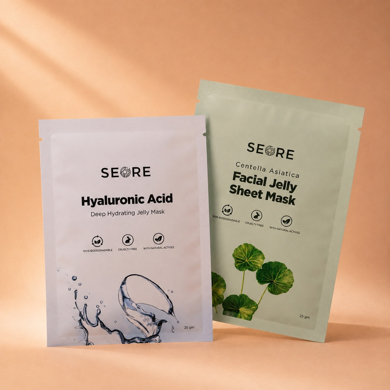SEORE Hyaluronic Acid + Centella Asiatica Jelly Sheet Mask | Pack of 2
