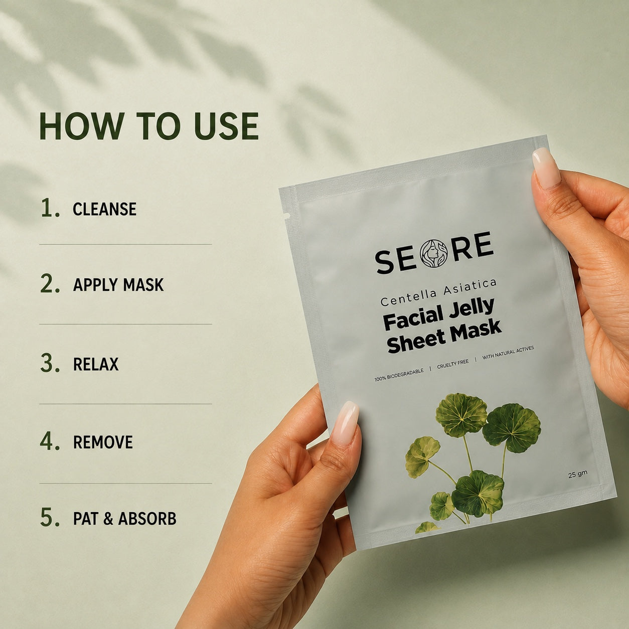 SEORE Centella Asiatica Facial Jelly Sheet Mask