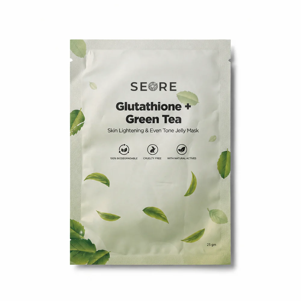 SEORE Glutathione + Green Tea Skin Lightening & Even Tone Jelly Mask